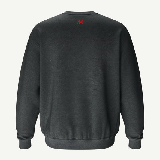 Charcoal Melange Crew-Neck Sweater