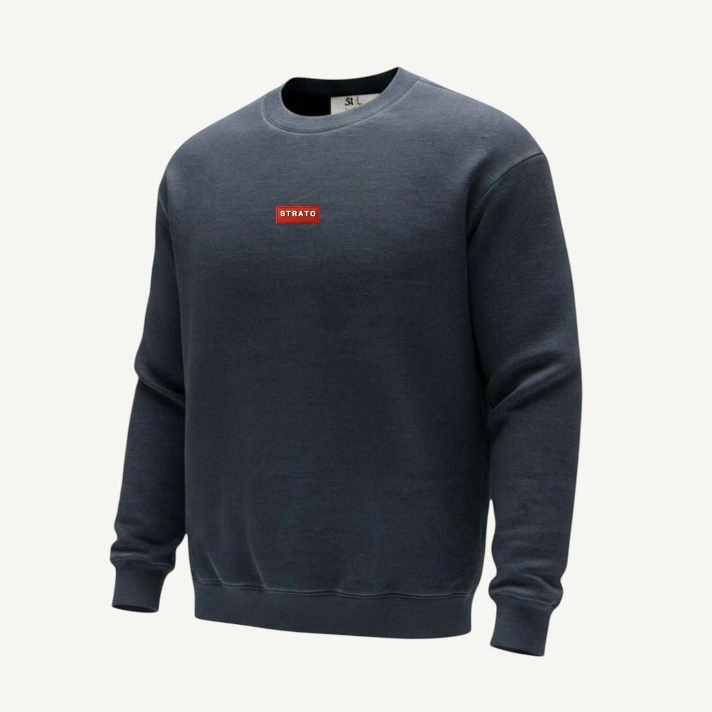 Charcoal Melange Crew-Neck Sweater
