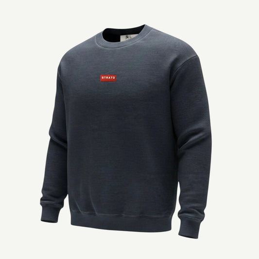 Charcoal Melange Crew-Neck Sweater