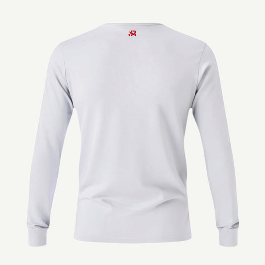 White Long Sleeve Definition Tee