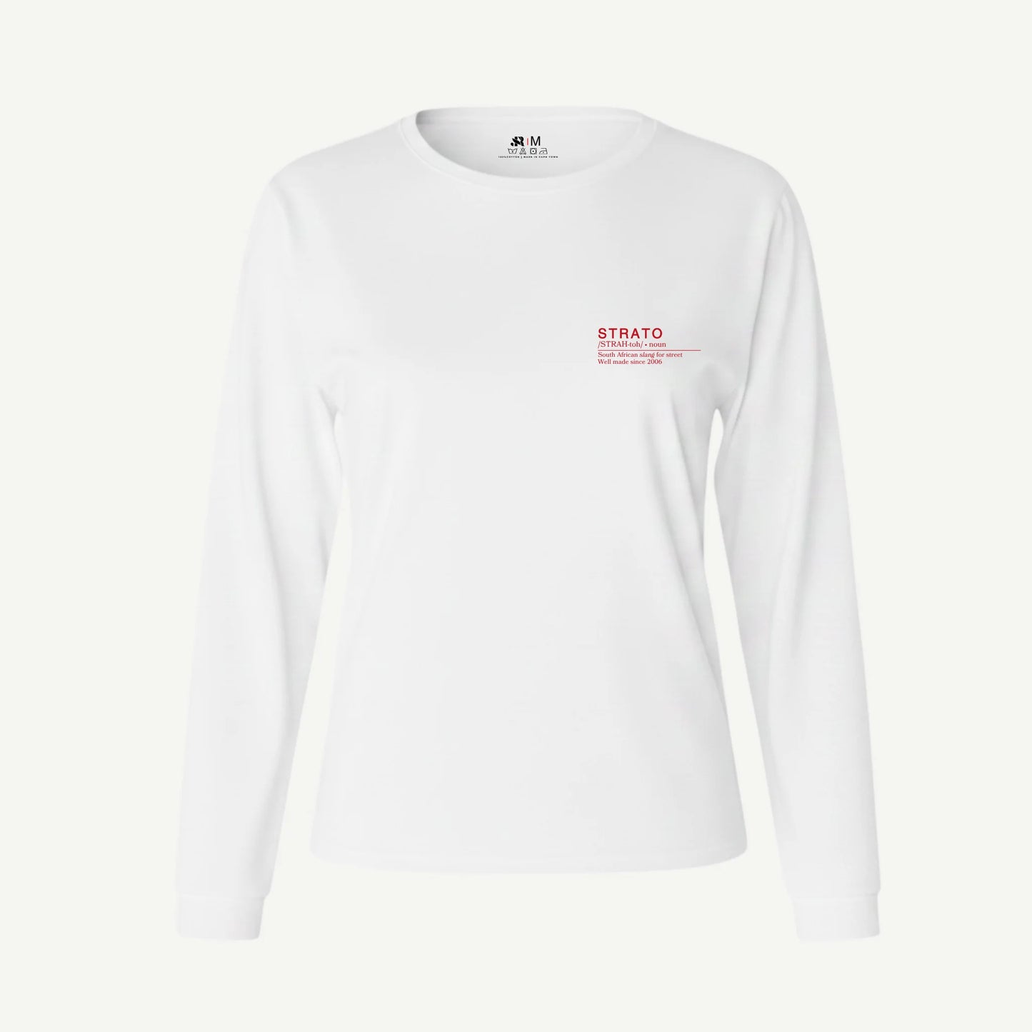 White Long Sleeve Definition Tee – Women's
