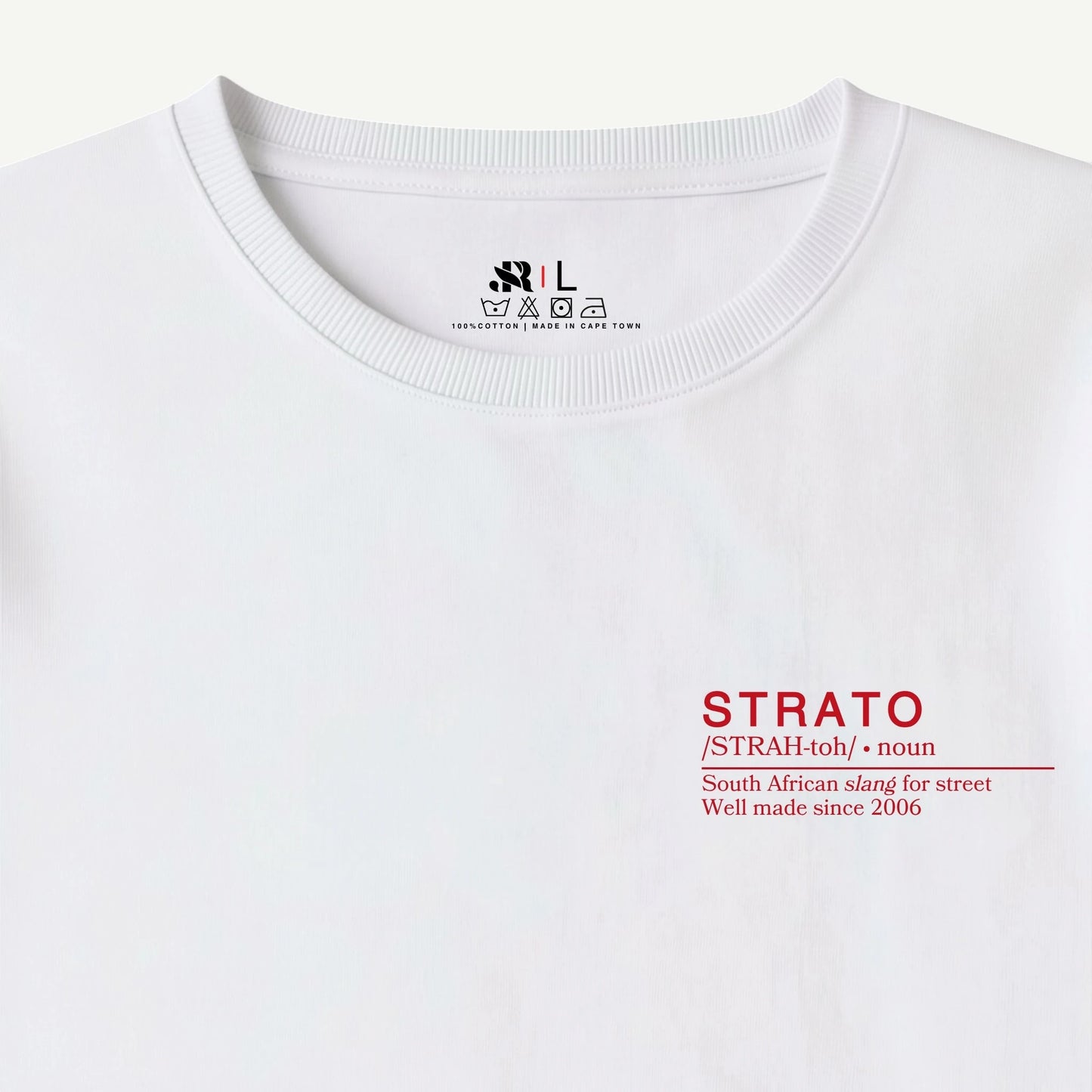 White Long Sleeve Definition Tee