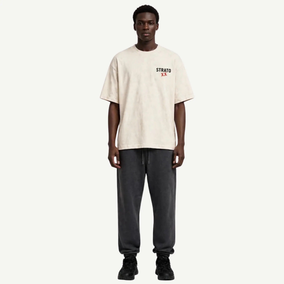 Cream Oversized XX Anniversary Tee