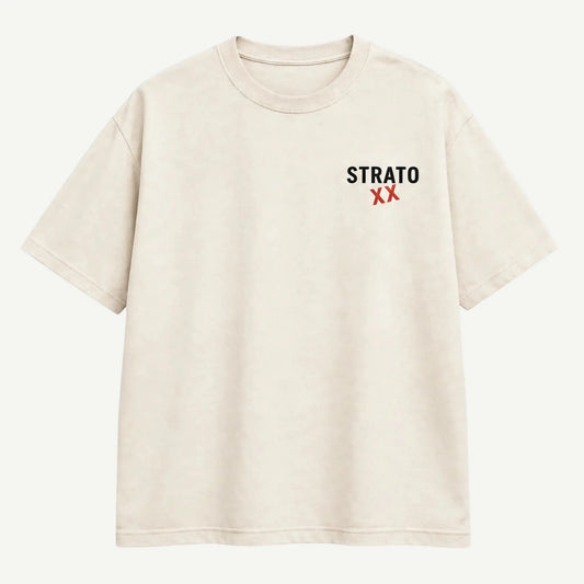 Cream Oversized XX Anniversary Tee